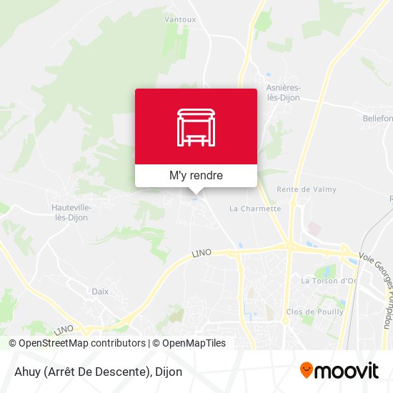 Ahuy (Arrêt De Descente) plan