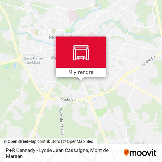 P+R Kennedy - Lycée Jean Cassaigne plan