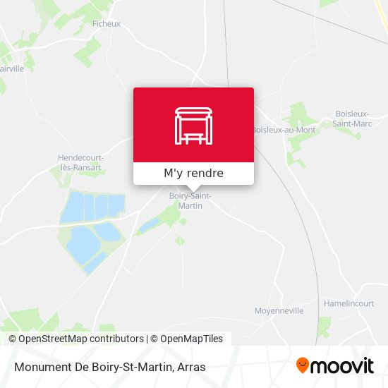 Monument De Boiry-St-Martin plan