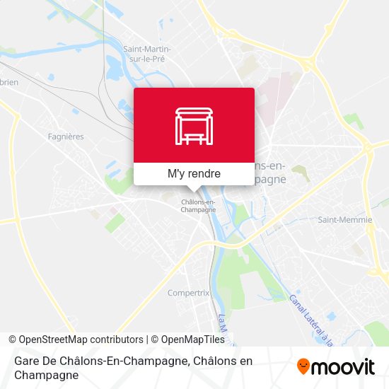 Gare De Châlons-En-Champagne plan