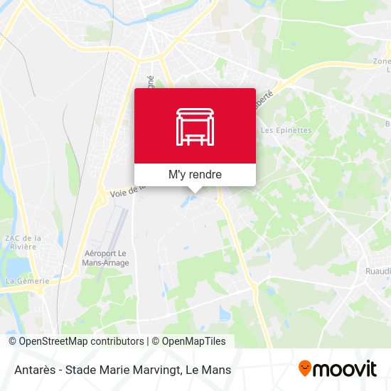 Antarès - Stade Marie Marvingt plan