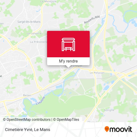 Cimetière Yvré plan