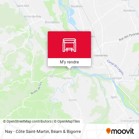 Nay - Côte Saint-Martin plan