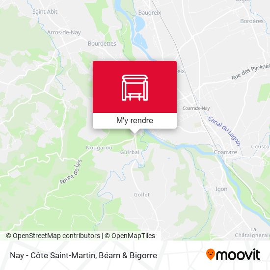 Nay - Côte Saint-Martin plan
