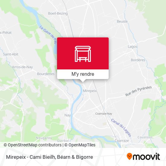 Mirepeix - Cami Bieilh plan