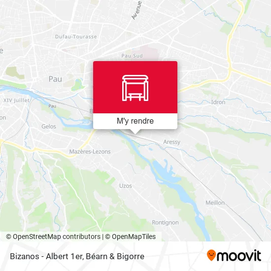 Bizanos - Albert 1er plan