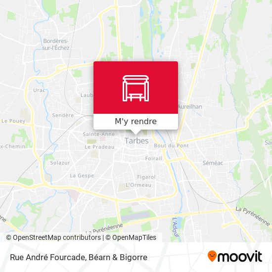 Rue André Fourcade plan