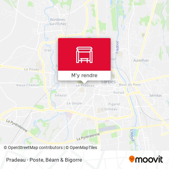Pradeau - Poste plan