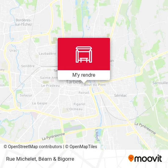 Rue Michelet plan
