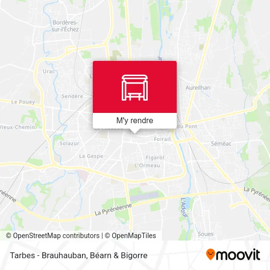 Tarbes - Brauhauban plan