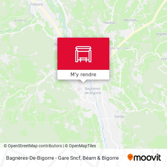Bagnères-De-Bigorre - Gare Sncf plan