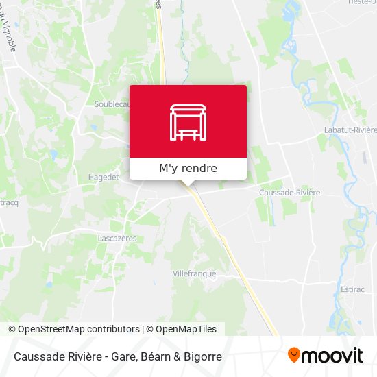 Caussade Rivière - Gare plan