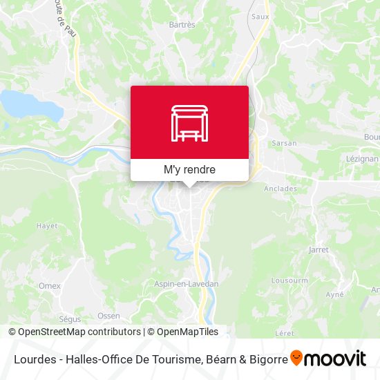 Lourdes - Halles-Office De Tourisme plan