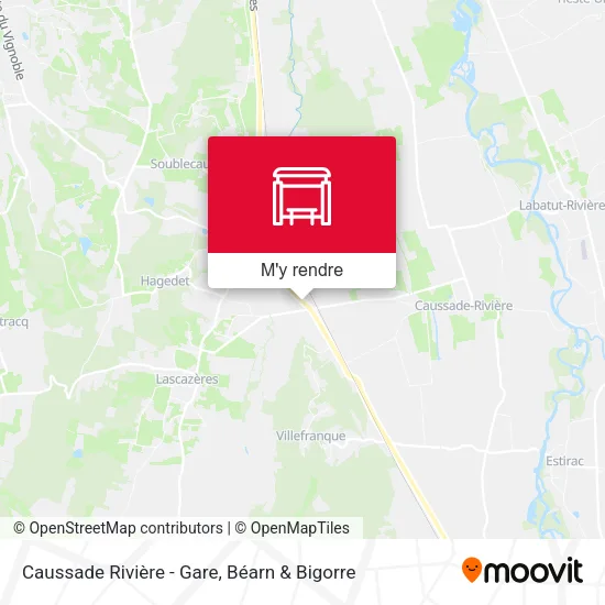 Caussade Rivière - Gare plan