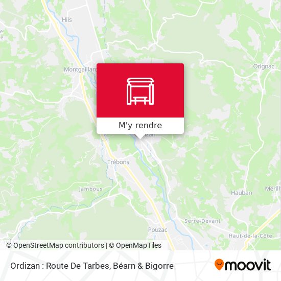 Ordizan : Route De Tarbes plan