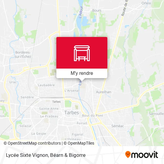 Lycée Sixte Vignon plan