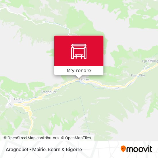 Aragnouet - Mairie plan