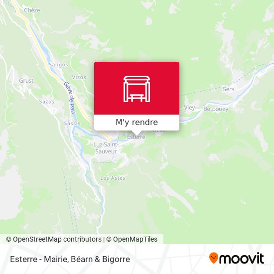 Esterre - Mairie plan