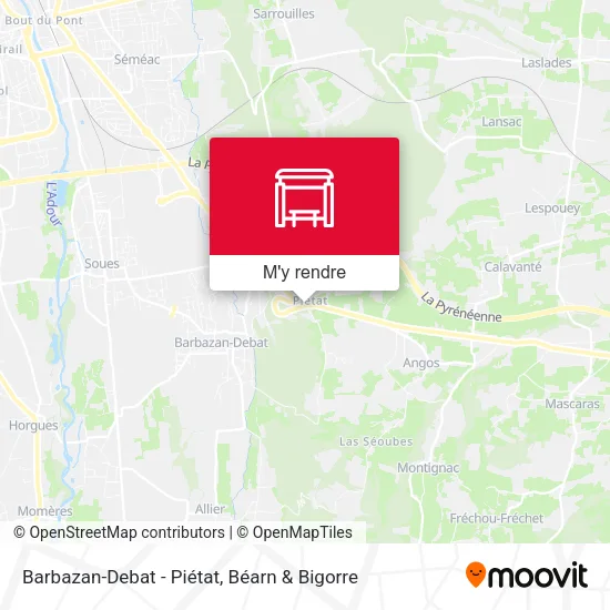 Barbazan-Debat - Piétat plan