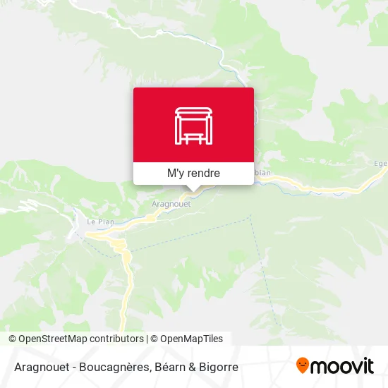 Aragnouet - Boucagnères plan