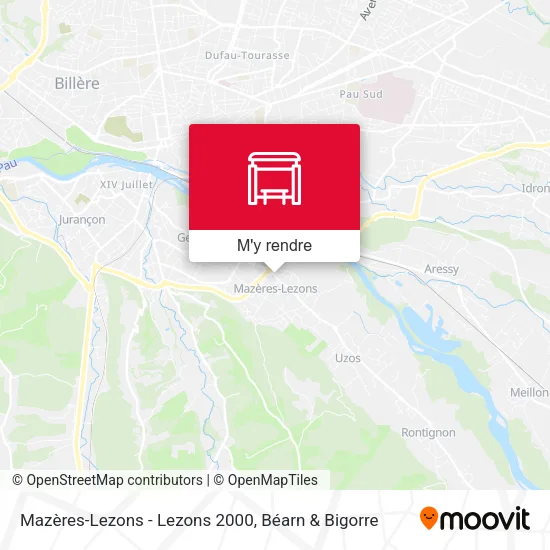 Mazères-Lezons - Lezons 2000 plan