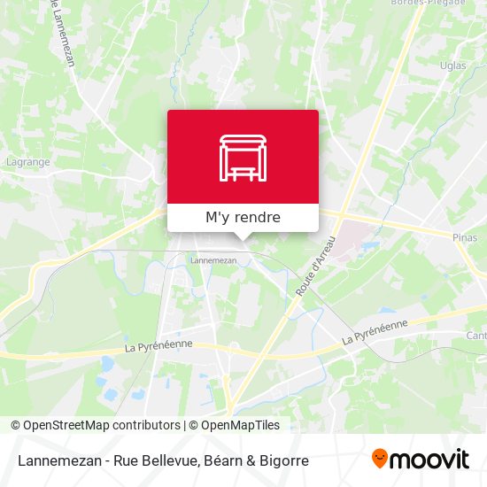 Lannemezan - Rue Bellevue plan