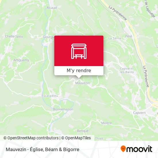 Mauvezin - Église plan