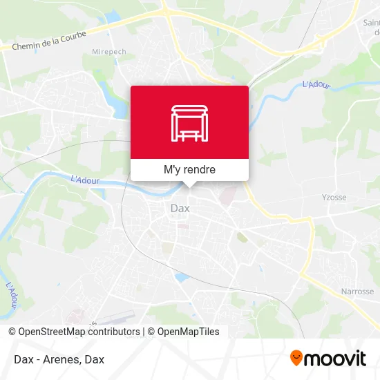 Dax - Arenes plan
