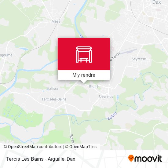 Tercis Les Bains - Aiguille plan