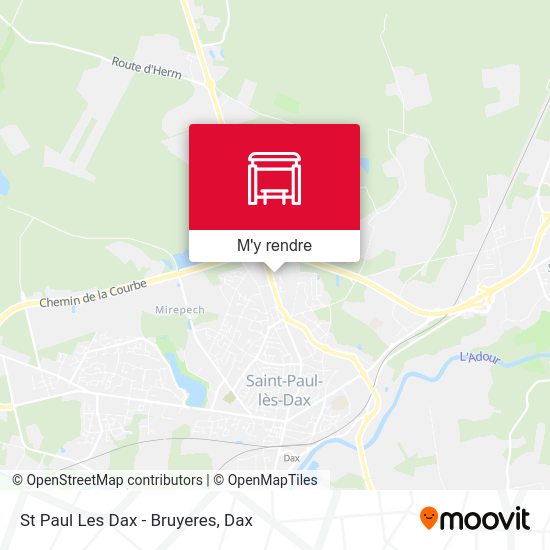 St Paul Les Dax - Bruyeres plan