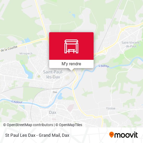 St Paul Les Dax - Grand Mail plan