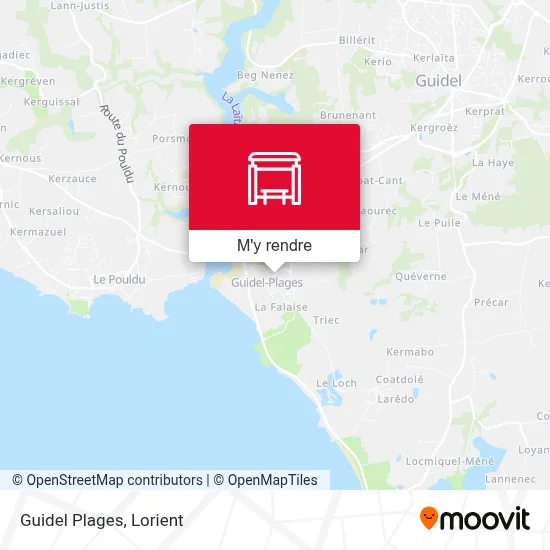 Guidel Plages plan