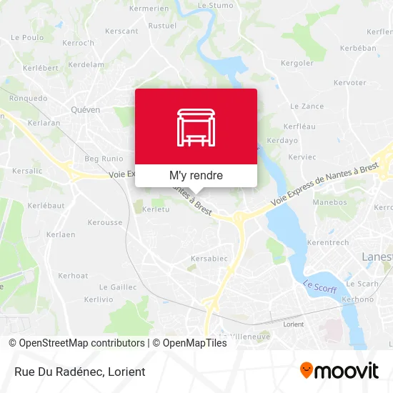 Rue Du Radénec plan