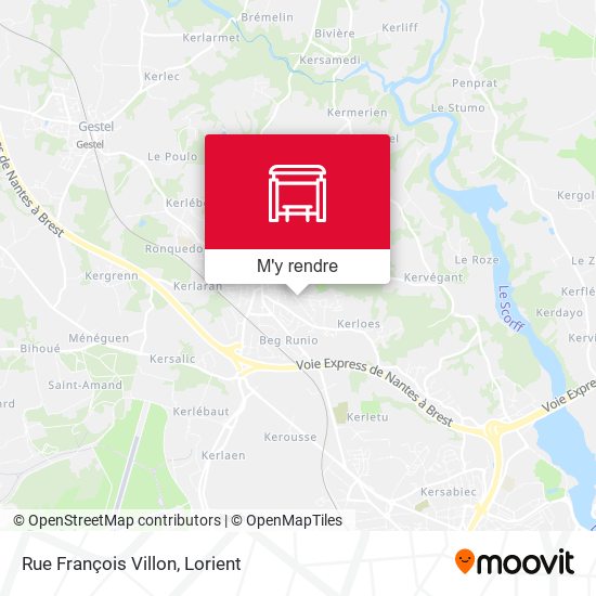 Rue François Villon plan