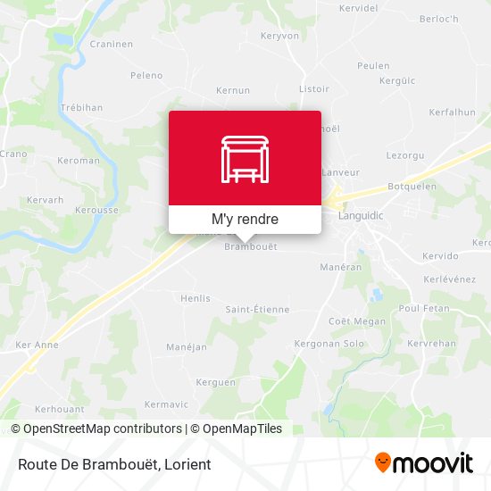 Route De Brambouët plan