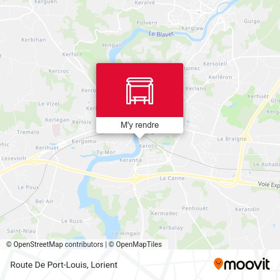 Route De Port-Louis plan