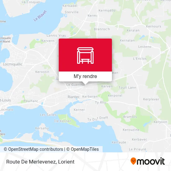 Route De Merlevenez plan