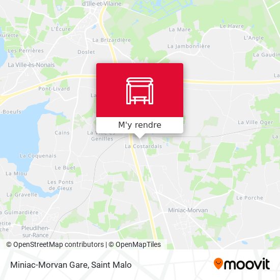 Miniac-Morvan Gare plan