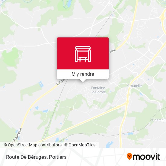 Route De Béruges plan