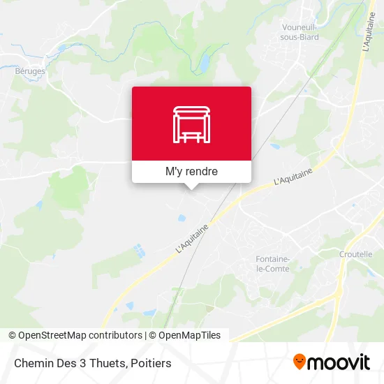 Chemin Des 3 Thuets plan