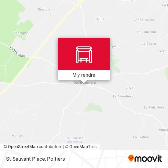 St-Sauvant Place plan