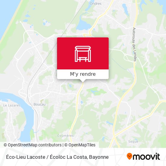 Éco-Lieu Lacoste / Écolòc La Costa plan