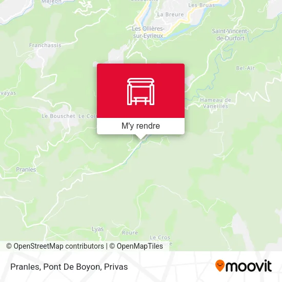 Pranles, Pont De Boyon plan