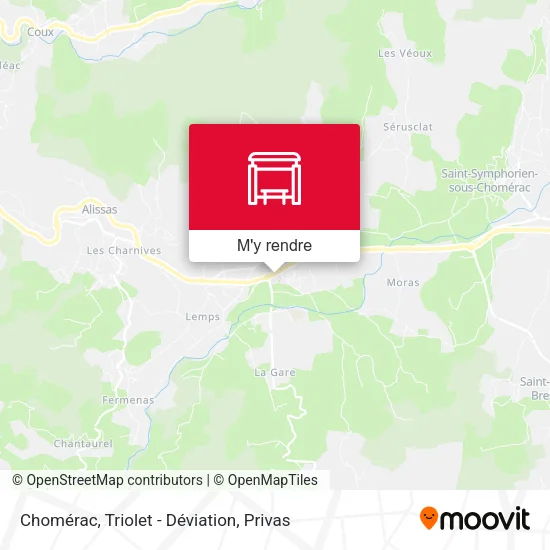 Chomérac, Triolet - Déviation plan
