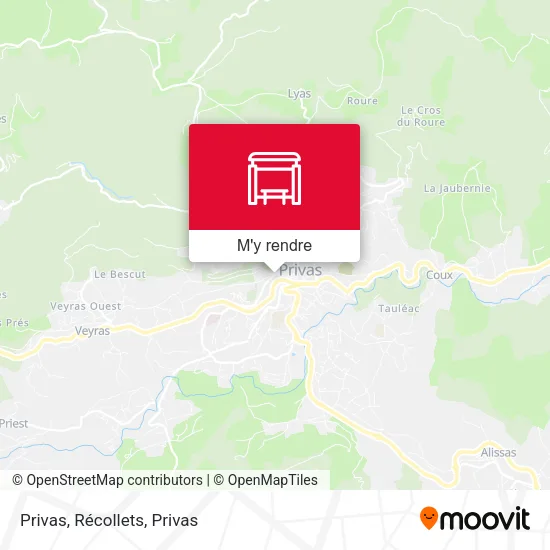 Privas, Récollets plan