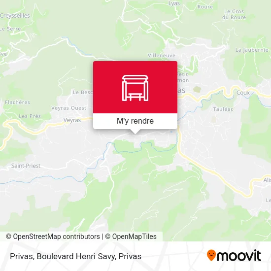 Privas, Boulevard Henri Savy plan