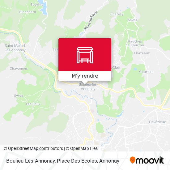 Boulieu-Lès-Annonay, Place Des Ecoles plan