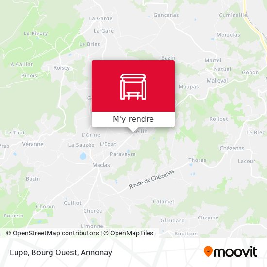 Lupé, Bourg Ouest plan