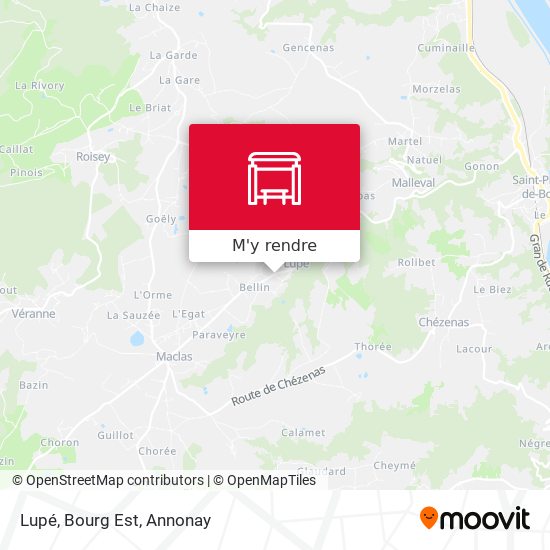 Lupé, Bourg Est plan