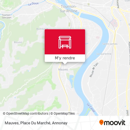 Mauves, Place Du Marché plan